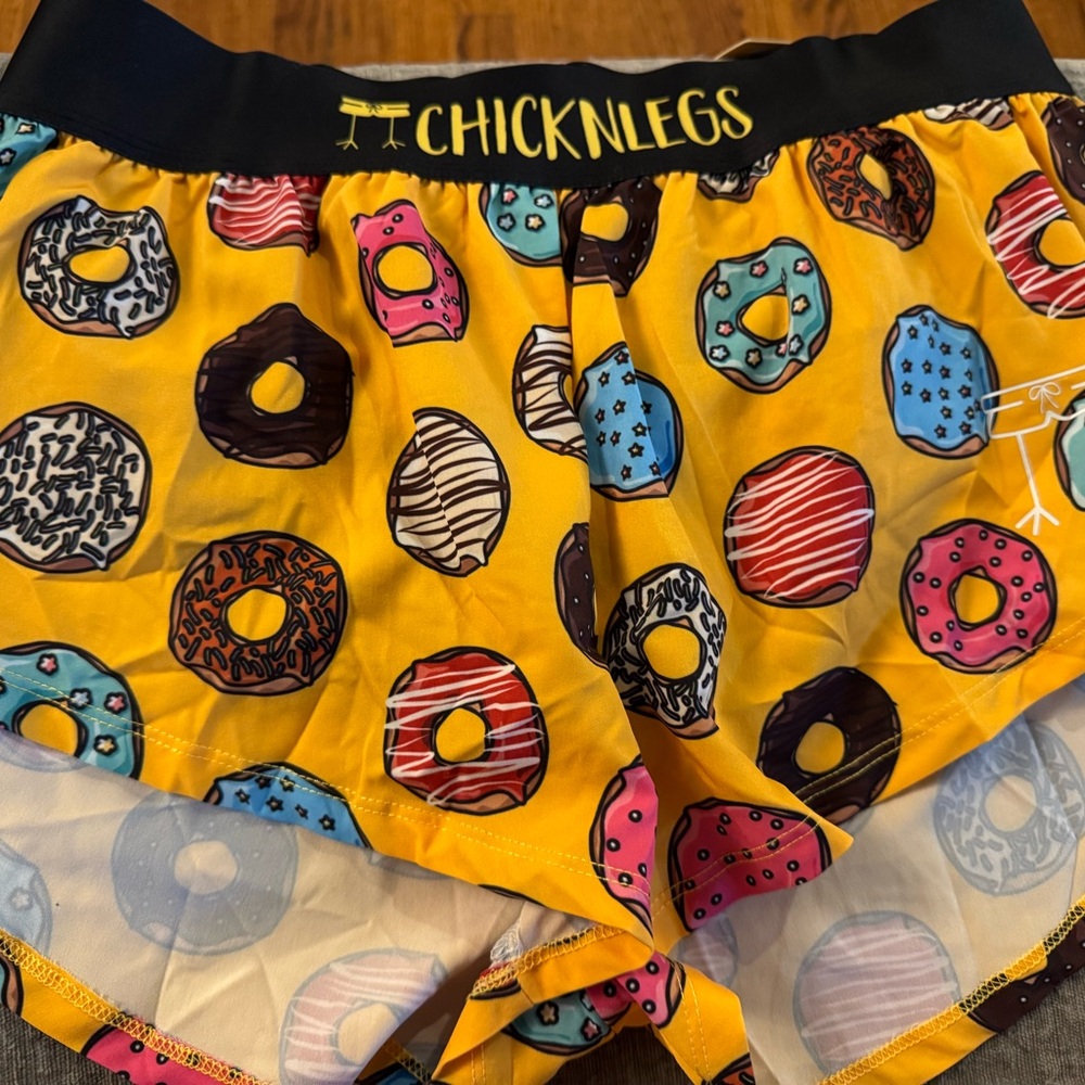 ChicknLegs Donut Print Running Shorts